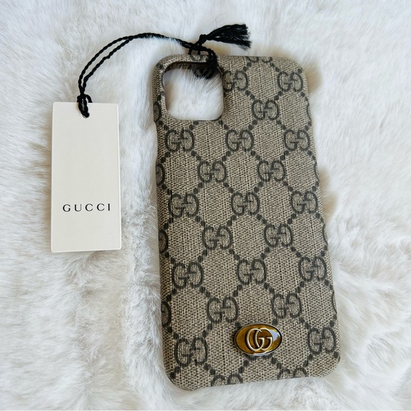Gucci iphone 11 pro max cover case Brand New logo w/ box tags pristine Ophidia - Picture 4 of 16